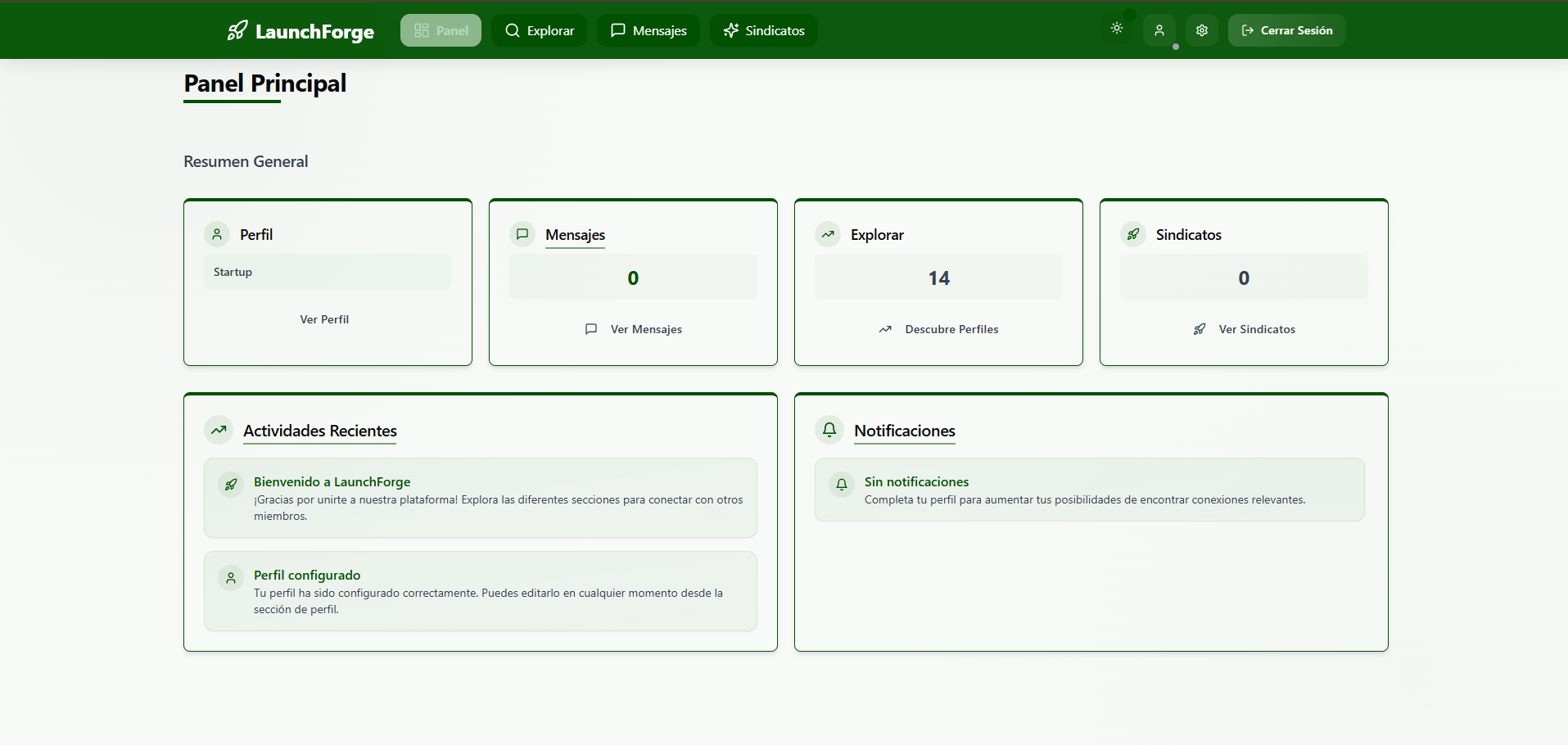 Panel de Control